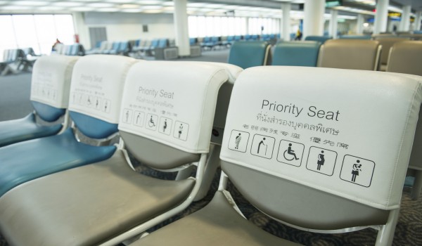 priority seat in the airport