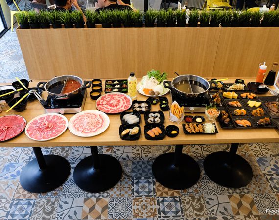บุฟเฟ่ต์ชาบู อิ่มพุงกาง ฟินซูชิ ที่ Penguin Eat Shabu Buffet