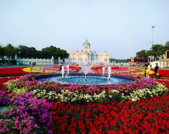 ตื่นตาตื่นใจกับสวนดอกไม้หลากสีสันกว่า 2 แสนใน "งานอุ่นไอรัก คลายความหนาว"